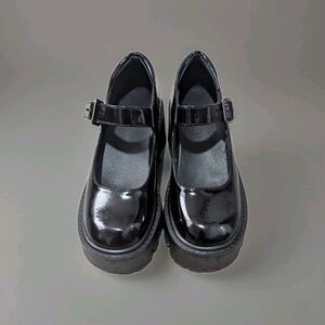 Womens Platform Mary Jane Pumps Classic Buckle Round Toe Size 5.5